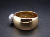 Tapered Wide Band with Diamond Ball, Paloma Picasso Ring by Tiffany & Co in 18K Yellow Gold and Platinum