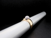 Tapered Wide Band with Diamond Ball, Paloma Picasso Ring by Tiffany & Co in 18K Yellow Gold and Platinum