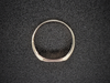 Flat Top Rounded Signet Ring in 14K Yellow Gold