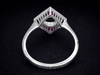 The Emery Semi-Mount Ruby in 14K White Gold